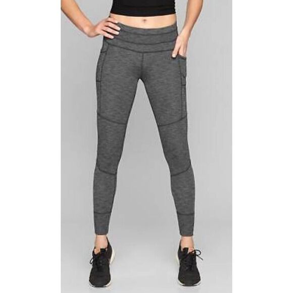 ATHLETA Excursion Tight in Heathered Black Size Medium - Picture 2 of 5